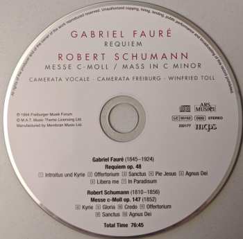 CD Robert Schumann: Requiem / Messe C-moll = Mass In C Minor