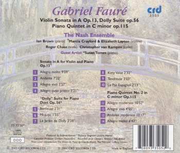 CD Gabriel Fauré: Violin Sonata In A, Op. 13; Dolly Suite, Op. 56; Piano Quintet In C Minor, Op. 115