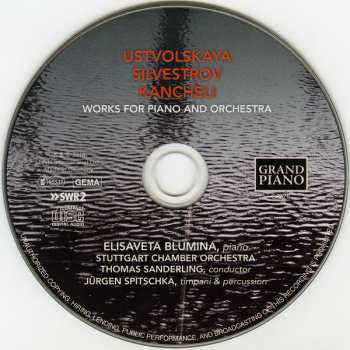 CD Valentin Silvestrov: Works For Piano And Orchestra