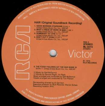 2LP Galt MacDermot: Hair (Original Soundtrack Recording) (2xLP)