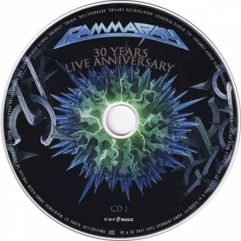 2CD/DVD Gamma Ray: XXX (30 Years Live Anniversary - 1990 - 2020) DIGI