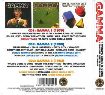 3CD/Dobozkészlet Gamma: What's Gone Is Gone (Complete Elektra Recordings 1979-1982)