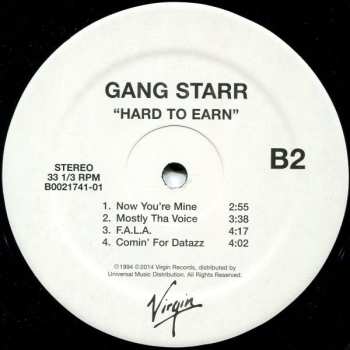 2LP Gang Starr: Hard To Earn