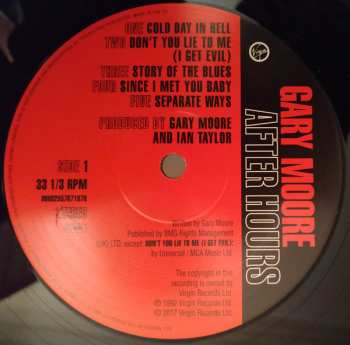 LP Gary Moore: After Hours