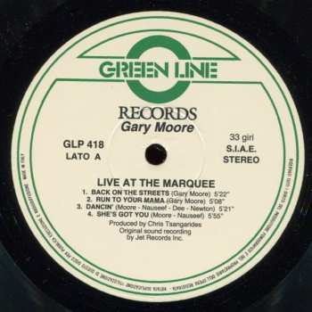 LP Gary Moore: Live At The Marquee