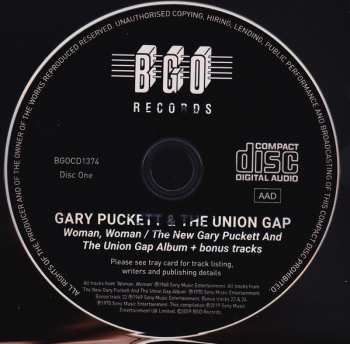 2CD Gary Puckett & The Union Gap: Woman, Woman ☆ The New Gary Puckett And The Union Gap Album - The Gary Puckett Album + Bonus Tracks
