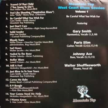 CD Johnny Ace: Be Careful What You Wish For - Mountain Top West Coast Blues Session - Volume 1