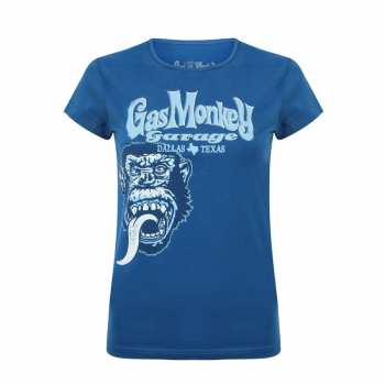 Merch Gas Monkey Garage: Póló Női Tonal Monkey Classic (blue)