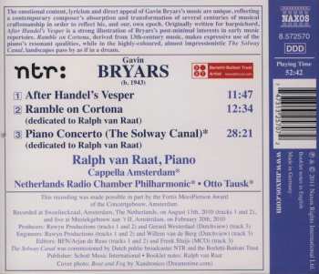 CD Gavin Bryars: Piano Concerto (The Solway Canal) • After Handel’s Vesper • Ramble On Cortona