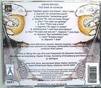 CD Gavin Bryars: The War In Heaven