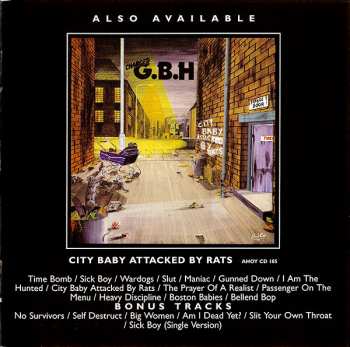 CD G.B.H.: City Babys Revenge