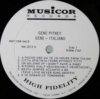 CD Gene Pitney: Gene Italiano
