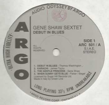LP Clarence Shaw: Debut In Blues LTD