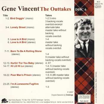 6CD/Dobozkészlet Gene Vincent: The Outtakes