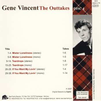 6CD/Dobozkészlet Gene Vincent: The Outtakes