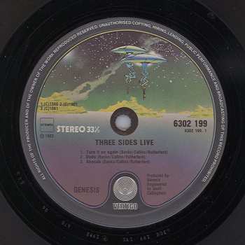 2LP Genesis: Three Sides Live