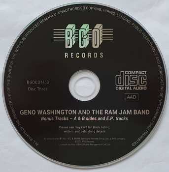 3CD Geno Washington & The Ram Jam Band: Four Albums Plus A + B Sides And E.P. Tracks On Three Discs