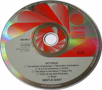 CD Gentle Giant: Octopus