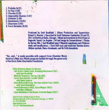 CD Geof Bradfield: Yes, And...Music For Nine Improvisors