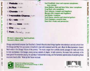 CD Geof Bradfield: Yes, And...Music For Nine Improvisors