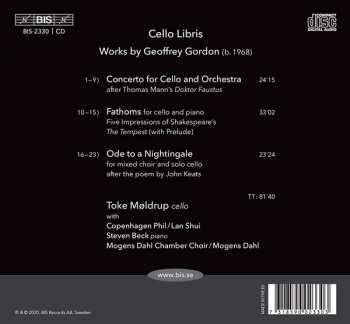 CD Toke Møldrup: Cello Libris – Works By Geoffrey Gordon