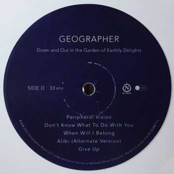 2LP Geographer: Down And Out In The Garden Of Earthly Delights CLR | LTD
