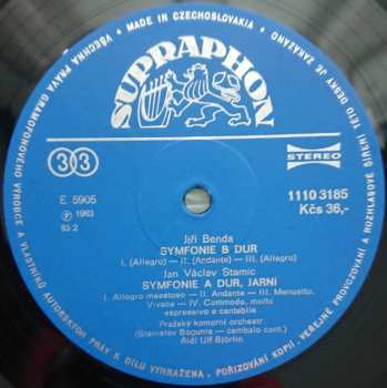 LP Prague Chamber Orchestra: Sinfonias
