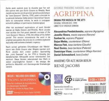 3CD/DVD/Dobozkészlet Georg Friedrich Händel: Agrippina
