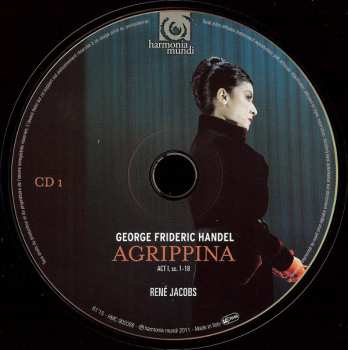 3CD/DVD/Dobozkészlet Georg Friedrich Händel: Agrippina