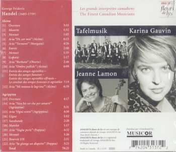 CD Georg Friedrich Händel: Arias And Dances: Excerpts From Agrippina And Alcina