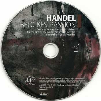 3CD/Dobozkészlet Georg Friedrich Händel: Brockes-Passion