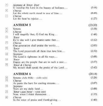 4CD/Dobozkészlet Georg Friedrich Händel: Chandos Anthems (Complete)