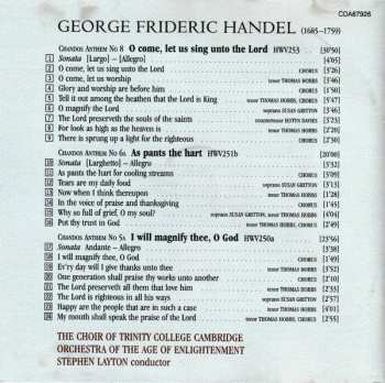 CD Georg Friedrich Händel: Chandos Anthems - I Will Magnify Thee · As Pants The Hart · O Come, Let Us Sing Unto The Lord