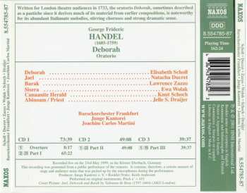 3CD/Dobozkészlet Georg Friedrich Händel: Deborah Oratorio