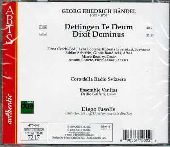 CD Georg Friedrich Händel: Dixit Dominus / Dettingen Te Deum