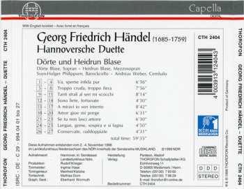 CD Georg Friedrich Händel: Hannoversche Duette