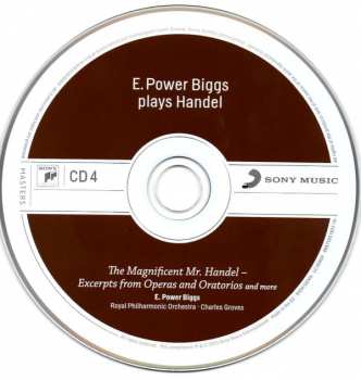 4CD/Dobozkészlet The Royal Philharmonic Orchestra: E. Power Biggs Plays Handel - The 16 Organ Concertos And More