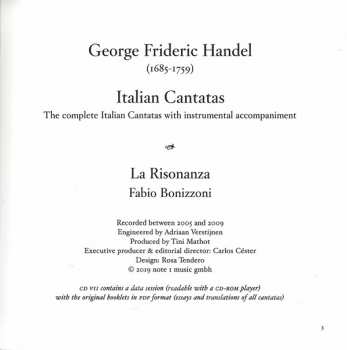 7CD/Dobozkészlet Georg Friedrich Händel: Italian Cantatas LTD