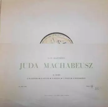 Georg Friedrich Händel: Juda Machabeusz = Judas Maccabeus
