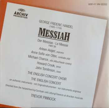 2CD Anne Sofie Von Otter: Messiah