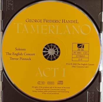 3CD Georg Friedrich Händel: Tamerlano