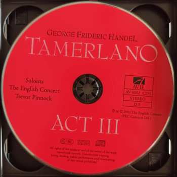 3CD Georg Friedrich Händel: Tamerlano