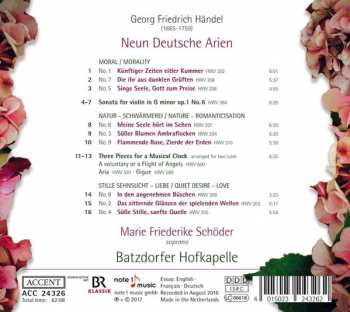 CD Georg Friedrich Händel: Neun Deutsche Arien 
