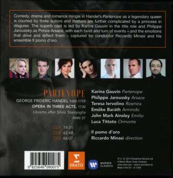 3CD/Dobozkészlet Georg Friedrich Händel: Partenope