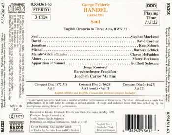 3CD/Dobozkészlet Georg Friedrich Händel: Saul