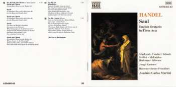 3CD/Dobozkészlet Georg Friedrich Händel: Saul