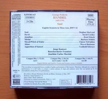 3CD/Dobozkészlet Georg Friedrich Händel: Saul