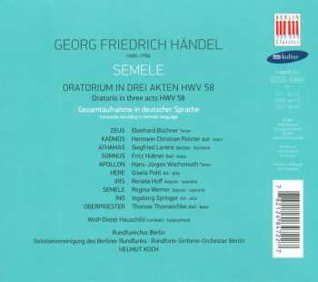 3CD/Dobozkészlet Georg Friedrich Händel: Semele