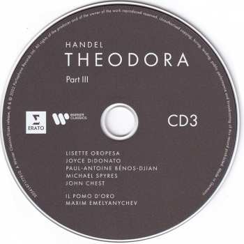 3CD/Dobozkészlet Georg Friedrich Händel: Theodora