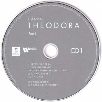 3CD/Dobozkészlet Georg Friedrich Händel: Theodora